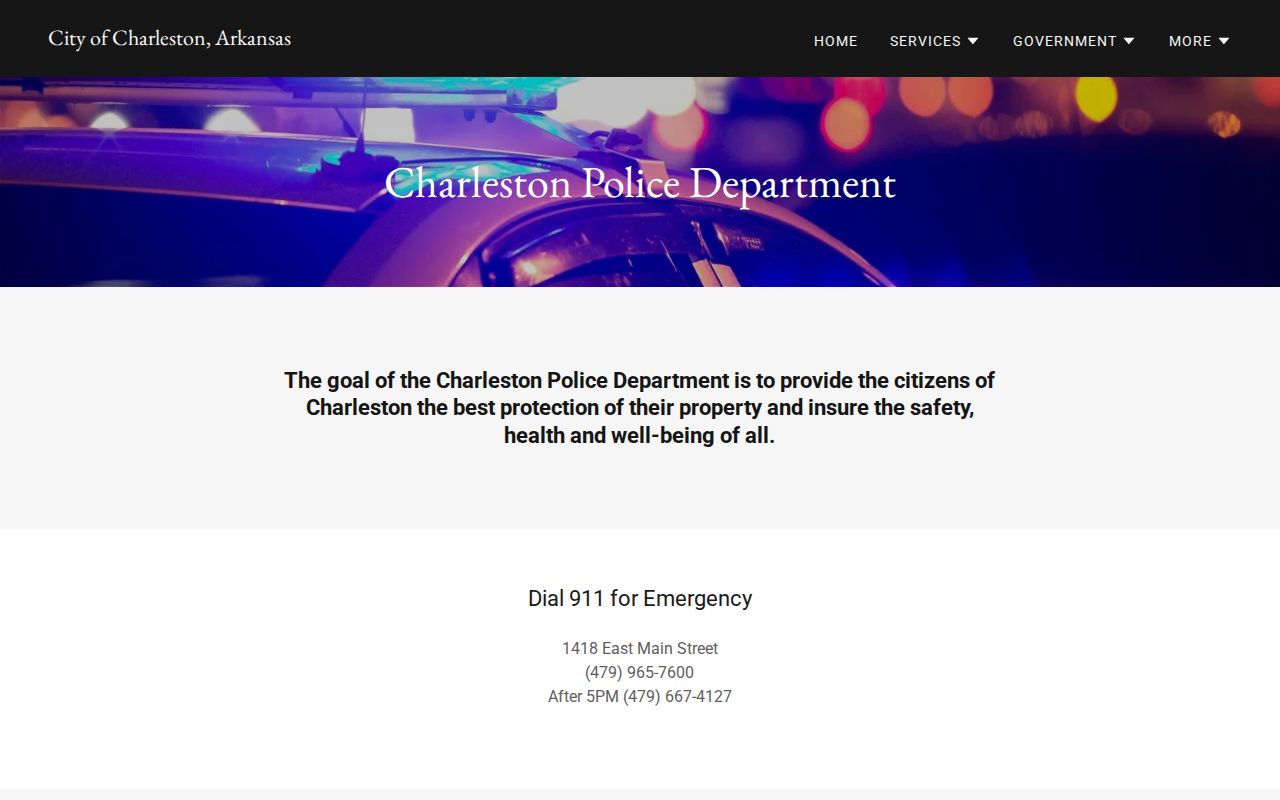 Charleston Police Department official source for Charleston arrest reports